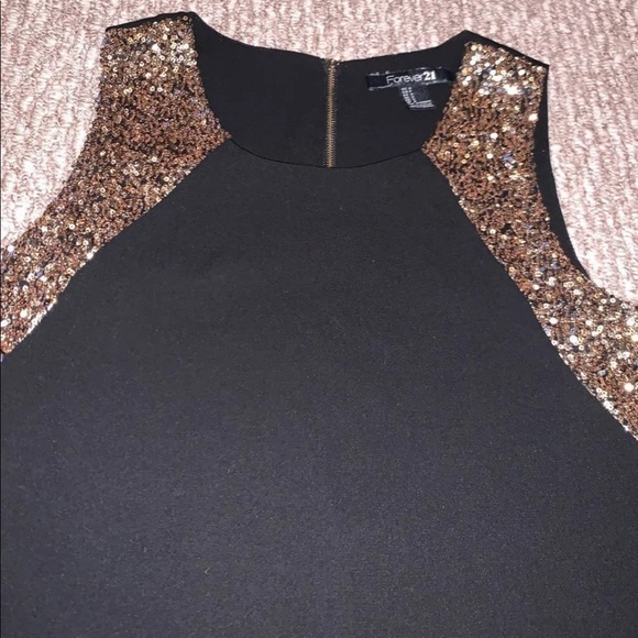 Black Sequin Blouse - Picture 2 of 3